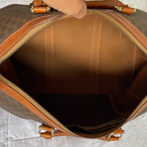 [SOLD] Authentic Céline Brown Coated Canvas Macadam Boston Bag - Picture 9 of 16
